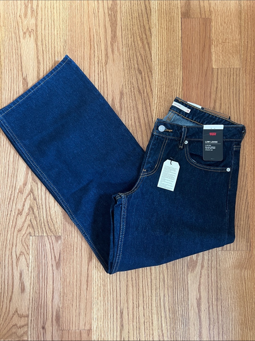 Levi's Women’s Relaxed Low Loose Jeans - Deep Indigo Blue